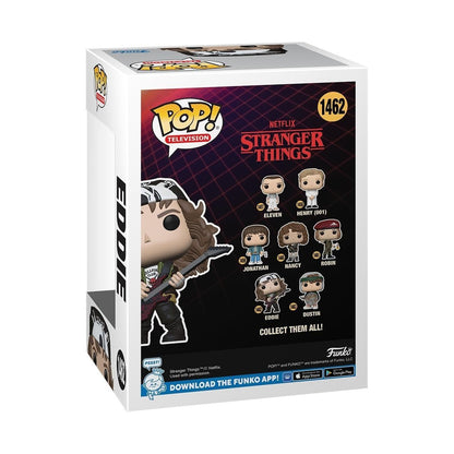 Funko POP! TV: Stranger Things - Hunter Eddie with Guitar - Collectable Vinyl Figure - Gift Idea - Official Merchandise - for Kids & Adults - TV Fans - Model Figure for Collectors and Display