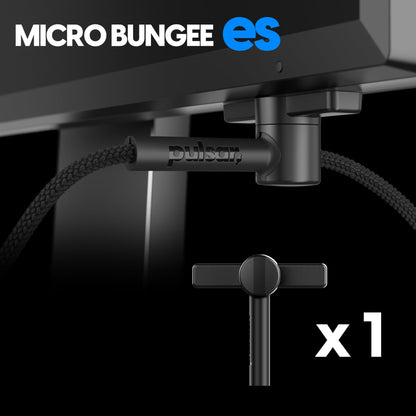 Pulsar Gaming Gears - Micro Bungee ES : Drag-Free Wired Mouse Support - Free Motion on Your Desk - Super Compact Size - Attach it to Your Monitor - Get More Space (Single Pack)