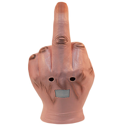 MOKRY PARTY Middle Finger Funny Head Mask Costume Party Prop Adult Middle Finger Mask