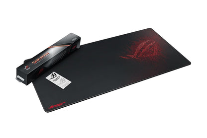 ASUS ROG Sheath Gaming Mouse Pad – 35.4” x 17.3", Extra-Large Surface, Pixel-Precise Tracking, Anti-Fray Stitched Edges, Non-Slip Base - Black/Red