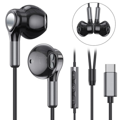 USB C Headphones for Samsung Galaxy S24 S23 Ultra S22 S21 FE S20 A54 A53 USB C Earphones with Mic Volume Control Wired Earbuds USB Type C Headphones for iPhone 16 15 Pro Max Plus iPad Pro Pixel 8 7 6a