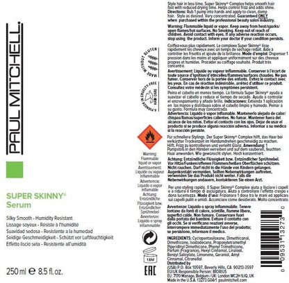 Paul Mitchell Super Skinny Serum Blowout Primer, Speeds Up Drying Time, Humidity Resistant, For All Hair Types, 0.85 fl. oz