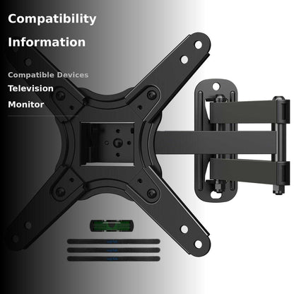 Suptek Full Motion TV Monitor Wall Mount for Most 13-42 Inch LED LCD Flat Curved Screen TVs & Monitors, Articulating Arms Swivel Tilt Extension Rotation, Max VESA 200x200mm up to 44lbs, MA1345