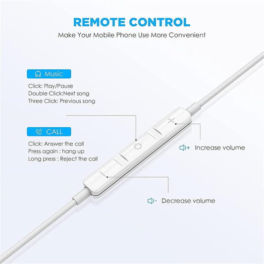 2 Packs USB C Headphones for iPhone 17/16/15 Pro Max Plus Type C Earphones with Microphone & Remote Noise Cancelling Earbuds for iPhone 17/16/15 Pro, iPad, Galaxy S23/S22/S21/S20/Ultra Note 10/20