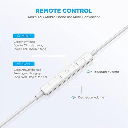 2 Packs USB C Headphones for iPhone 17/16/15 Pro Max Plus Type C Earphones with Microphone & Remote Noise Cancelling Earbuds for iPhone 17/16/15 Pro, iPad, Galaxy S23/S22/S21/S20/Ultra Note 10/20