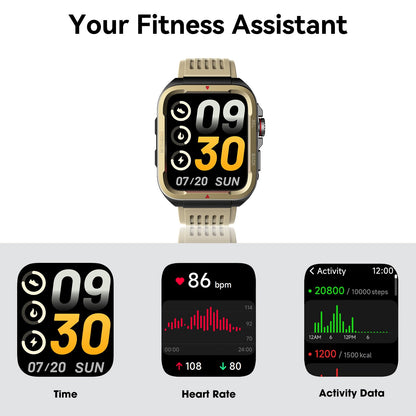 Smart Watch for Men Women (Answer/Make Call), 2025 New 1.8" HD SmartWatch, Fitness Watch with 120+ Sport Modes, IP68 Waterproof, Pedometer, Heart Rate/Sleep Monitor, Activity Tracker for Android iOS