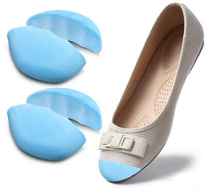 Dr.Foot Shoe Filler Inserts for Loose Shoe, Toe Filler Cushion Inserts for Shoe Too Big, Big Shoe Fillers Make Shoes Fit for Casual Sports High Heels Boots (Medium: Half to One Size Bigger, Blue)