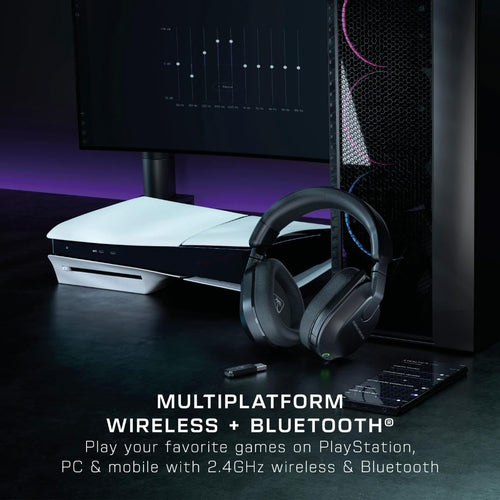 Turtle Beach Stealth 600 Wireless Multiplatform Amplified Gaming Headset for PS5, PS4, PC, & Mobile – Bluetooth, 80-Hr Battery, Noise-Cancelling Flip-to-Mute Mic, 50mm Speakers – Black