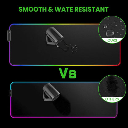 AJAZZ Gaming Keyboard and Mouse and Gaming Mouse pad and Wrist Rest,Wired RGB Backlight Bundle for PC Gamers and Xbox and PS4 Users - 4 in1 Gaming Set (Whisper Quiet Gaming Switch)