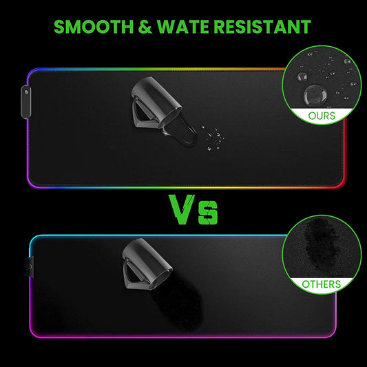 AJAZZ Gaming Keyboard and Mouse and Gaming Mouse pad and Wrist Rest,Wired RGB Backlight Bundle for PC Gamers and Xbox and PS4 Users - 4 in1 Gaming Set (Whisper Quiet Gaming Switch)