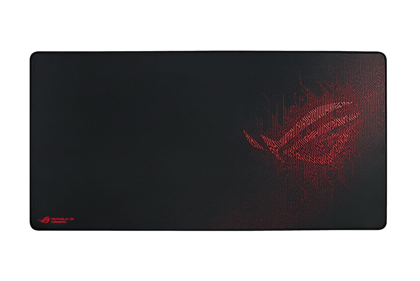 ASUS ROG Sheath Gaming Mouse Pad – 35.4” x 17.3", Extra-Large Surface, Pixel-Precise Tracking, Anti-Fray Stitched Edges, Non-Slip Base - Black/Red
