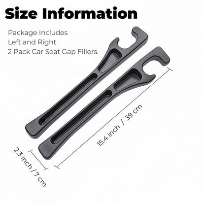 EnzeroTools Car Seat Gap Filler, 2-Pack No-Drop Seat Side Gap Seam Filler Organizer with Phone Holder, Universal Fit Fill The Gap Between Seat & Console, Perfect for Car, SUV, Truck