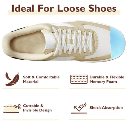 Dr.Foot Shoe Filler Inserts for Loose Shoe, Toe Filler Cushion Inserts for Shoe Too Big, Big Shoe Fillers Make Shoes Fit for Casual Sports High Heels Boots (Medium: Half to One Size Bigger, Blue)