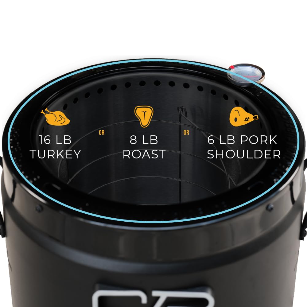 Charbroil The Big Easy Oil-Less Turkey Fryer | Outdoor Air Fryer | Propane Cooker, Black - 24102165