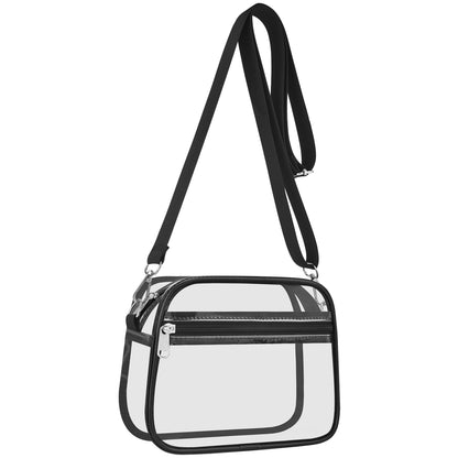 USPECLARE Clear Bag for Stadium Events Clear Handbags Purses for Sports Fans Transparent Crossbody Bag for Concerts Festivals