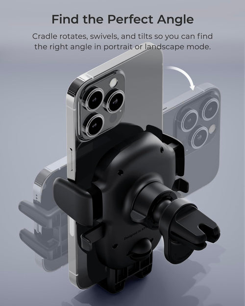 iOttie Easy One Touch Advanced Air Vent Car Phone Mount - Universal Cell Phone Holder for iPhone, Google, Samsung, Moto, LG, and All Other Smartphones