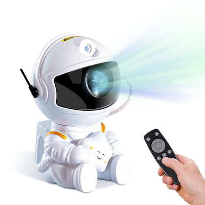 SHJQJJLBCQ Galaxy Light Projector for Kids and Adults - Astronaut Night Light for Bedrooms and Playrooms - Star Ceiling Decoration