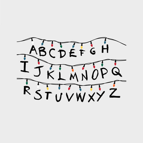 RoomMates RMK5240GM Netflix Stranger Things Christmas Light Peel and Stick Giant Wall Decals with Alphabet