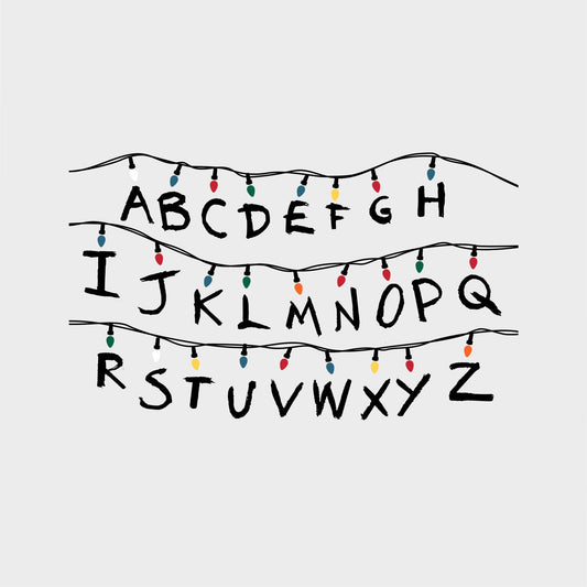 RoomMates RMK5240GM Netflix Stranger Things Christmas Light Peel and Stick Giant Wall Decals with Alphabet