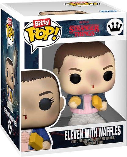 Funko Pop Bitty: Stranger Things - Eleven with Waffles, Mike, Jonathan, and Mystery Chase Figure - (Style May Vary) and A Surprise Mystery Mini Figure - 0.9 Inch (2.2 Cm) Collectable