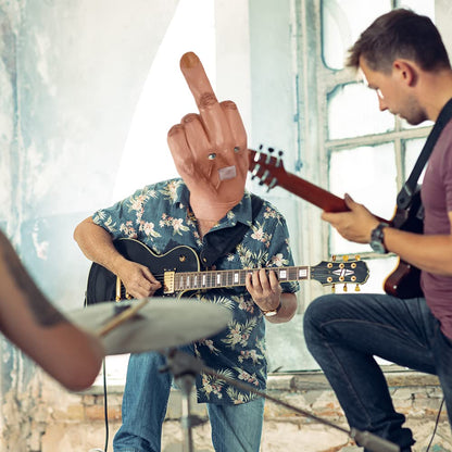 MOKRY PARTY Middle Finger Funny Head Mask Costume Party Prop Adult Middle Finger Mask