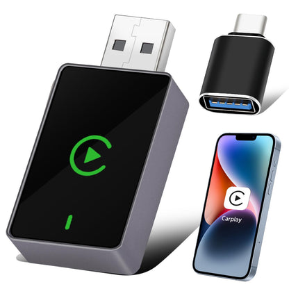 Wireless CarPlay Adapter for iPhone – Upgraded Version, Converts Wired CarPlay to Wireless, USB-C Port, Works with iOS 10+