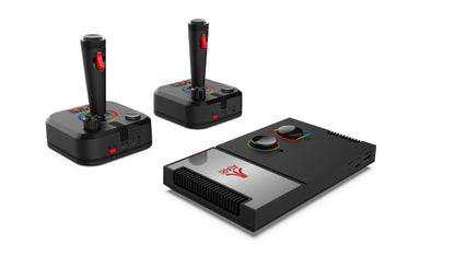 My Arcade Atari Game Station Pro: Retro Video Game Console with 200+ Games, Wireless Joysticks, RGB LED Lights, Atari 2600/5200/7800 and More