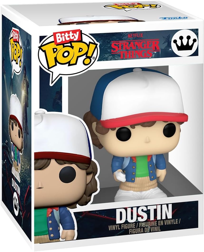 Funko Pop Bitty: Stranger Things - Dustin, Lucas, Eleven - (with Electrodes), and Mystery Chase Figure - (Style May Vary) and A Surprise Mystery Mini Figure - 0.9 Inch (2.2 Cm) Collectable