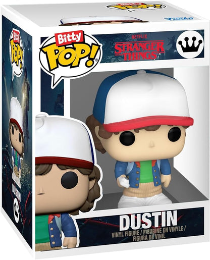 Funko Pop Bitty: Stranger Things - Dustin, Lucas, Eleven - (with Electrodes), and Mystery Chase Figure - (Style May Vary) and A Surprise Mystery Mini Figure - 0.9 Inch (2.2 Cm) Collectable