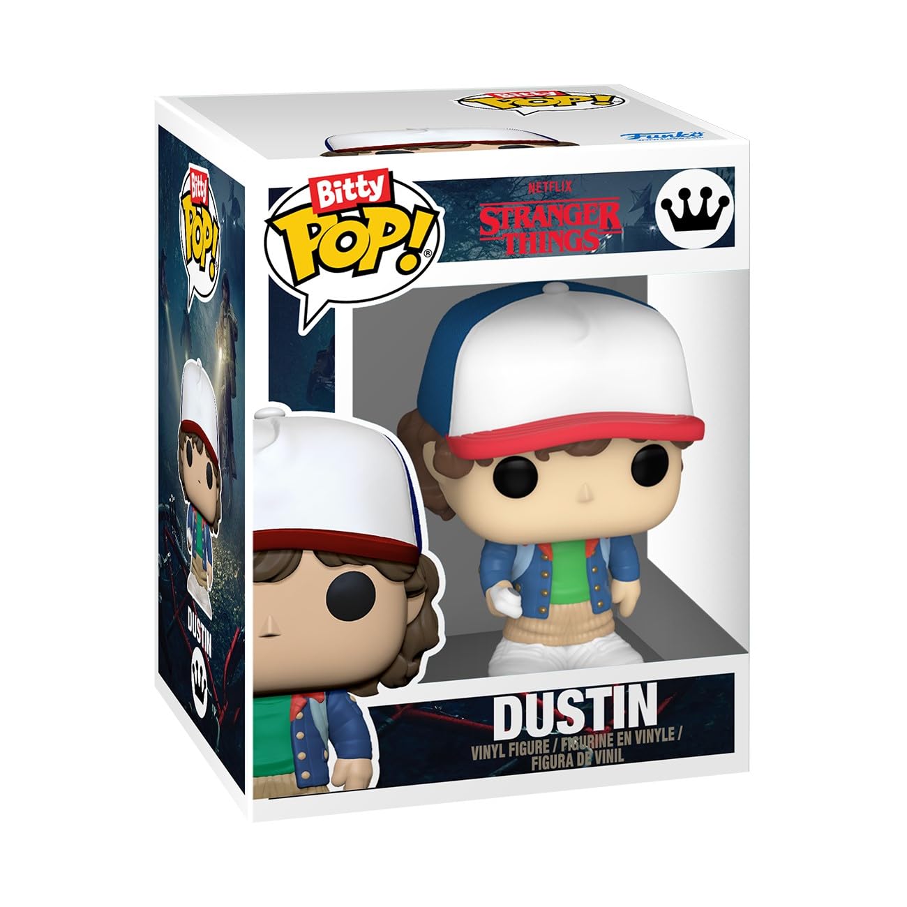 Funko Pop Bitty: Stranger Things - Dustin, Lucas, Eleven - (with Electrodes), and Mystery Chase Figure - (Style May Vary) and A Surprise Mystery Mini Figure - 0.9 Inch (2.2 Cm) Collectable