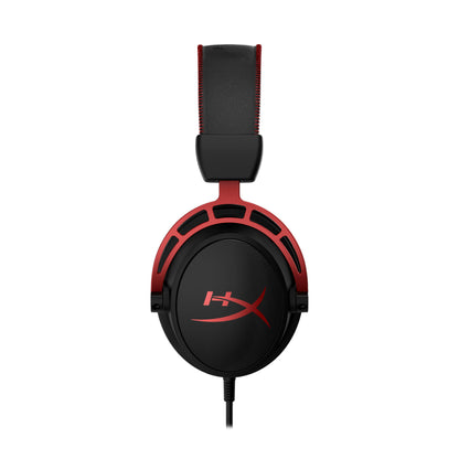 HyperX Cloud Alpha - Gaming Headset, Dual Chamber Drivers, Legendary Comfort, Aluminum Frame, Detachable Microphone, Works on PC, PS4, PS5, Xbox One/ Series X|S, Nintendo Switch and Mobile – Red