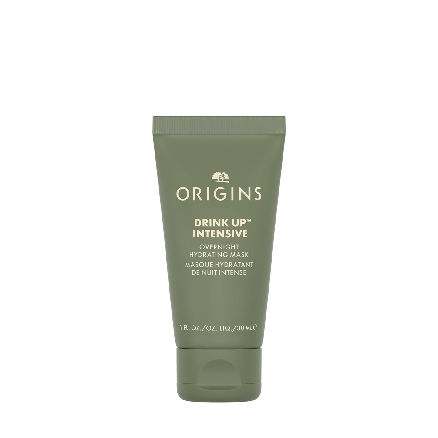 Origins Drink Up Intensive Overnight Hydrating Face Mask | Hydrates for 72 Hours | With Niacinamide, Hyaluronic Acid, & Avocado Butter | Travel Size, 1 Fl Oz
