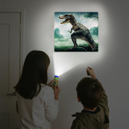 Pup Go Dinosaur Projector Flashlight for Kids Ages 3+, Early and Stocking Stuffers for Boys, 3 Discs 24 Images, Cool Dinosaurs Toys, Dinosaur Kids Flashlight, Night Light Projector