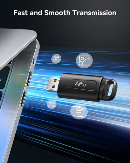 Aiibe 32GB Flash Drive 5 Pack USB 2.0 Memory Stick Multipack for Laptop (32 GB, Colorful)