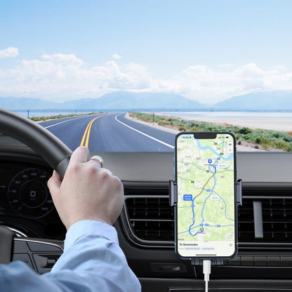 Blukar Car Phone Holder Mount, Super Stable Air Vent Cell Phone Car Mount with 2025 Metal Hook Clip, 360° Rotation,One Button Release for iPhone, Galaxy, Google, and All Other Smartphones