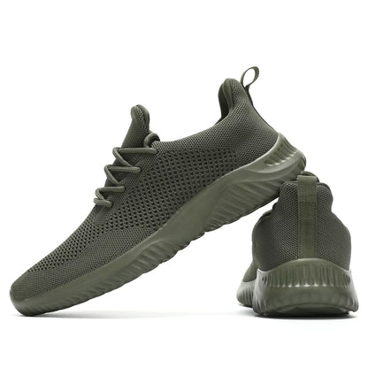 Wrezatro Men's Slip on Walking Shoes Ultra Light Breathable Non Slip Running Shoes Casual Fashion Sneakers Mesh Workout Sports