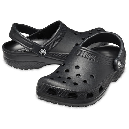Crocs Unisex-Adult Classic Clogs, Black, 12 Men/14 Women