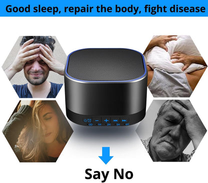 Magicteam White Noise Machine with 20 Non Looping Natural Soothing Sounds Memory Function 32 Levels of Volume Powered by AC or USB and Sleep Sound Timer Therapy for Baby Kids Adults Black