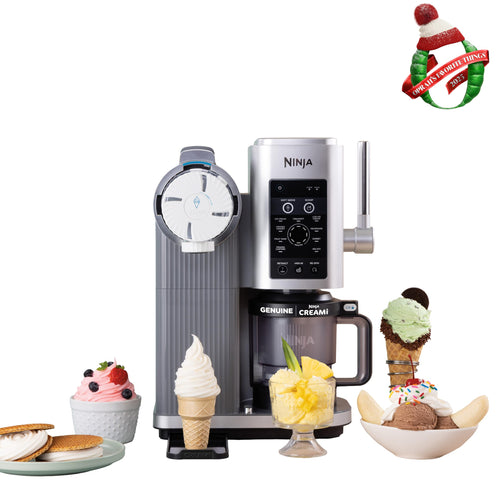 Ninja CREAMi Scoop & Swirl Ice Cream and Soft Serve Maker, Sorbet, Milkshake, Frozen Yogurt, Low Calories Program & More, 13-in-1, Soft Serve Handle & (2) CREAMi 2-in-1 16oz Pints, NC701