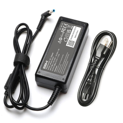 65W Laptop Charger Blue Tip Compatible with HP EliteBook Charger 840 850 845 830 820 G8/G7/G6/G5/G4/G3,ProBook 640 650 450 430 440 445 446 455 470 745 735 725 755 with Power Cord