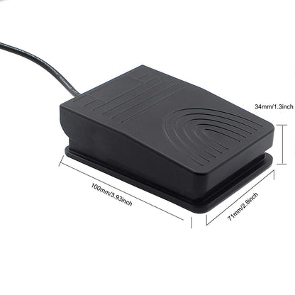 [Upgraded] iKKEGOL USB Foot Pedal Switch Video Game PC Hands Free Footswitch One Key Control Program Computer Mouse Keyboard HID with 2M Cable
