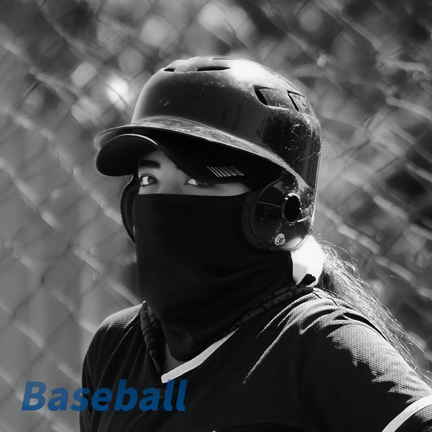 YESLIFE UPF 50+ Balaclava Ski Mask, Motorcycle UV Protector, Motorcycle Helmets Face Mask for Men and Women, Black