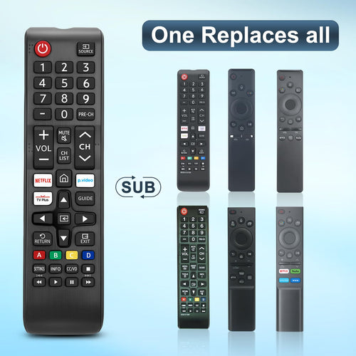 【Pack of 2】 Universal for Samsung-TV-Remote-Control Replacement,Compatible with All Samsung Smart Frame QLED LED 7 Series TVs