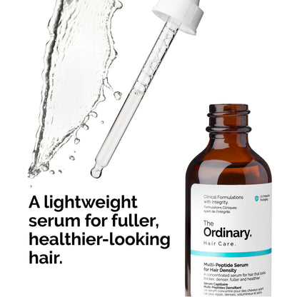 The Ordinary Multi-Peptide Serum for Hair Density, Peptide-Powered Formula for Thicker, Fuller Looking Hair, 2 Fl Oz (Pack of 2)