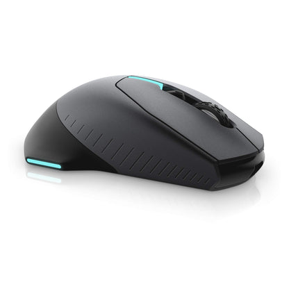 Alienware Wired/Wireless Gaming Mouse AW610M - 16000 DPI Optical Sensor, 350 Hour Rechargeable Battery, 7 Buttons, 3-ZONE 16.8m AlienFX RGB Lighting, Ergonomic - Dark Side of the Moon