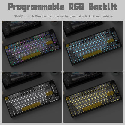 AJAZZ Gaming Keyboard (AK820PRO Grey)