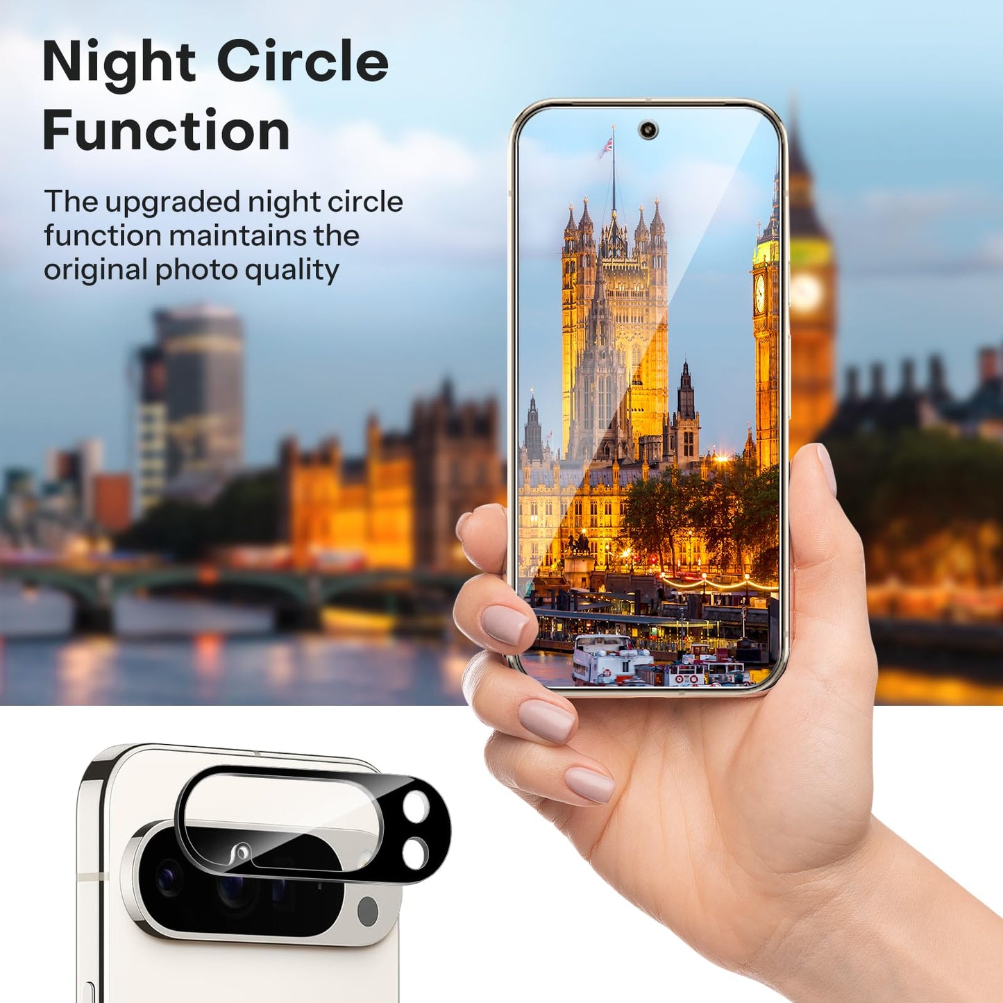 OMOTON 3+2 Pack for Google Pixel 10 Pro Screen Protector 6.3 inch, 3 Pack Tempered Glass Screen Protector&2 Pack Camera Lens Protector with Alignment Framework, Case Friendly(Not for 10/10 Pro XL)