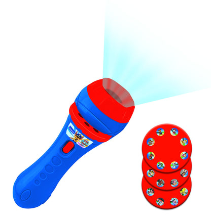 LEXiBOOK, Paw Patrol, Stories Projector, Torch Light and Projector with 3 Discs, 24 Images, Create Your own Stories, LTC050PA