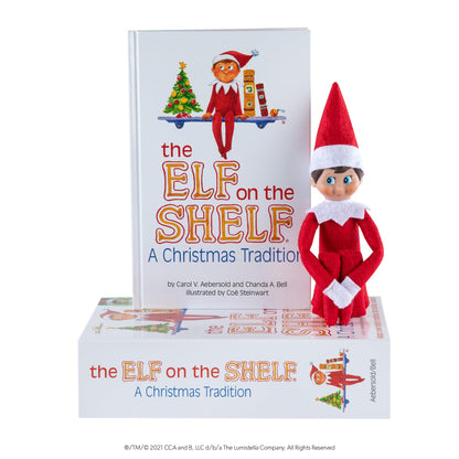 The Elf on the Shelf: A Christmas Tradition - Boy Scout Elf with Blue Eyes - Includes Artfully Illustrated Storybook, Keepsake Box and Official Adoption Certificate