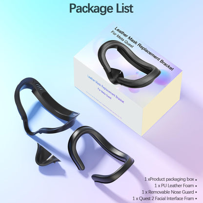 Face Cushion Pad for Meta Quest 2 VR Facial Interface Replacement PU Leather Foam for Oculus Quest 2 Vr Cover